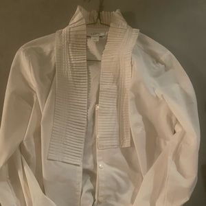 LOFT - White blouse/Cardigan style